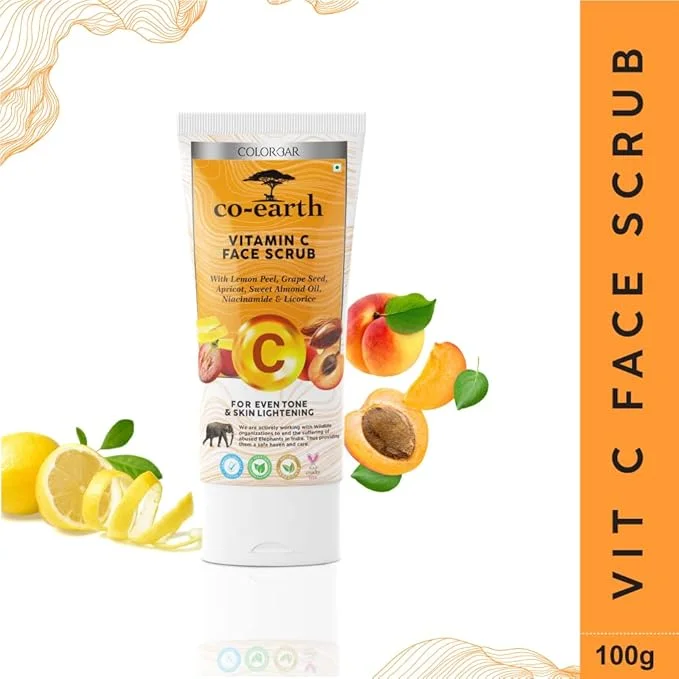 Vitamin C Face Scrub | Brightening & Deep Cleansing Exfoliator for Glowing Skin image 1