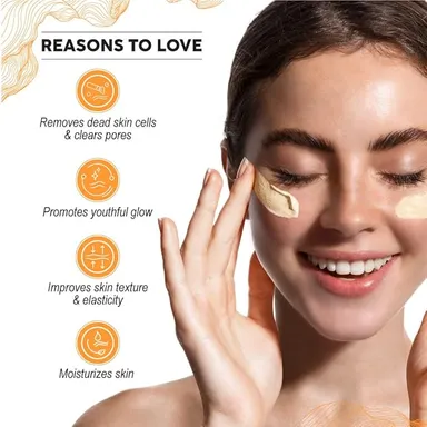 Vitamin C Face Scrub | Brightening & Deep Cleansing Exfoliator for Glowing Skin thumbnail 3