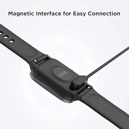 Universal Magnetic Smartwatch Charger Cable 2-Pin 45cm USB for W26/W26|W26M/W55| Boat Xtend, Boat Storm, Noise ColorFit Pulse, ColorFit Ultra|Ultra 2 | Cable Only image 2