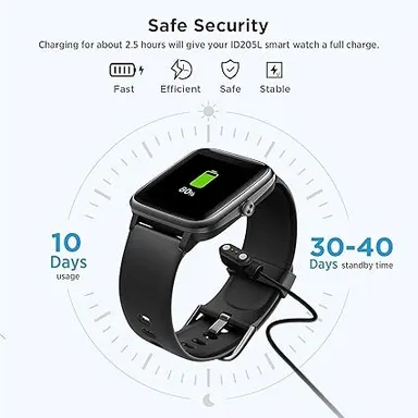 Universal Magnetic Smartwatch Charger Cable 2-Pin 45cm USB for W26/W26|W26M/W55| Boat Xtend, Boat Storm, Noise ColorFit Pulse, ColorFit Ultra|Ultra 2 | Cable Only thumbnail 3