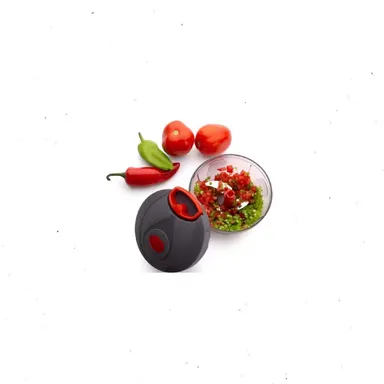 Manual Dori  Pull-String Vegetable & Fruit Chopper 400 ml with Spill-Proof Technology  Onion Garlic & Kitchen Cutter for Easy Food Prep Compact Handheld Kitchen Gadget thumbnail 2