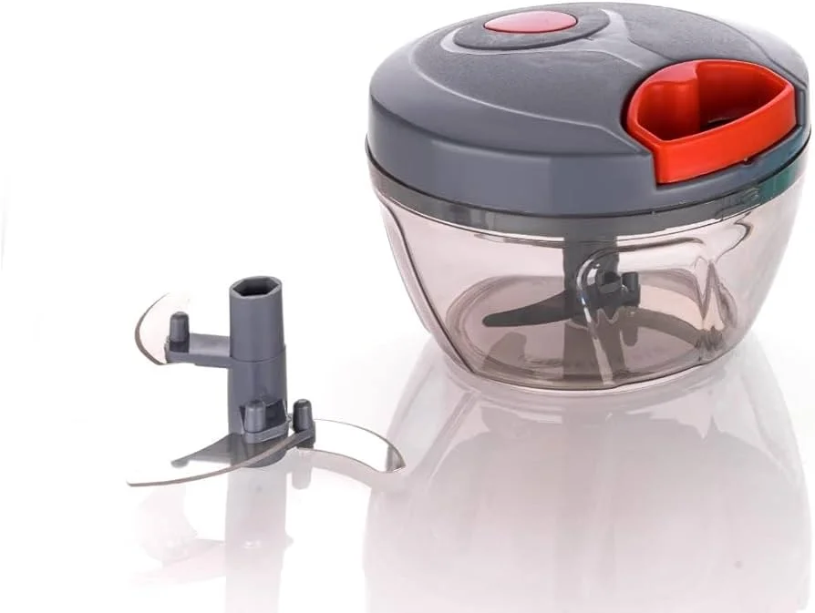 Manual Dori Pull-String Vegetable & Fruit Chopper 400 ml with Spill-Proof Technology Onion Garlic & Kitchen Cutter for Easy Food Prep Compact Handheld Kitchen Gadget image 2