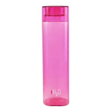 CELLO H2O Squaremate 1L Plastic Water Bottle Set of 2 Pink |  Leakproof, Breakproof, Silicone-Sealed Lid for Office, School, Gym, Picnic, Home, BPA-Free Drinking Bottles thumbnail 2
