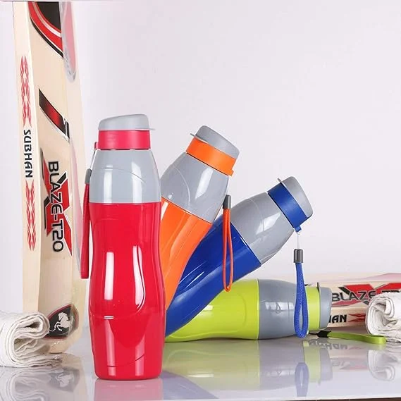 CELLO Puro Sports 900 Inner Steel Insulated Water Bottle Set of 4 (730ml Each), ISI Certified Leakproof Hot Cold Bottles for Kids School Office Travel image 2