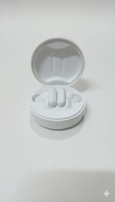 Hizaon True Wireless Earbuds with Charging Case, White | Clear Sound, Touch Control, Comfortable Fit, Bluetooth Headphones for Calls, Music, Sports, and Gaming |Wireless Earphones  thumbnail 1