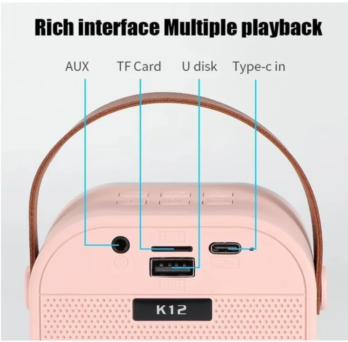 Wireless Portable Microphone and Speaker System| Home Party Entertainment, Singing Machine with High-Quality Sound| Easy Connectivity for All Ages image 3