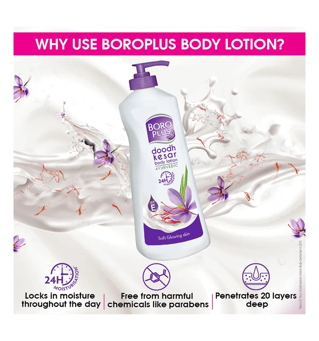 Boroplus Ayurvedic Body Lotion 400 ml Pack of 2 | Herbal Moisturising Lotion for Dry Skin | Deep Nourishment & 24-Hour Hydration image 3