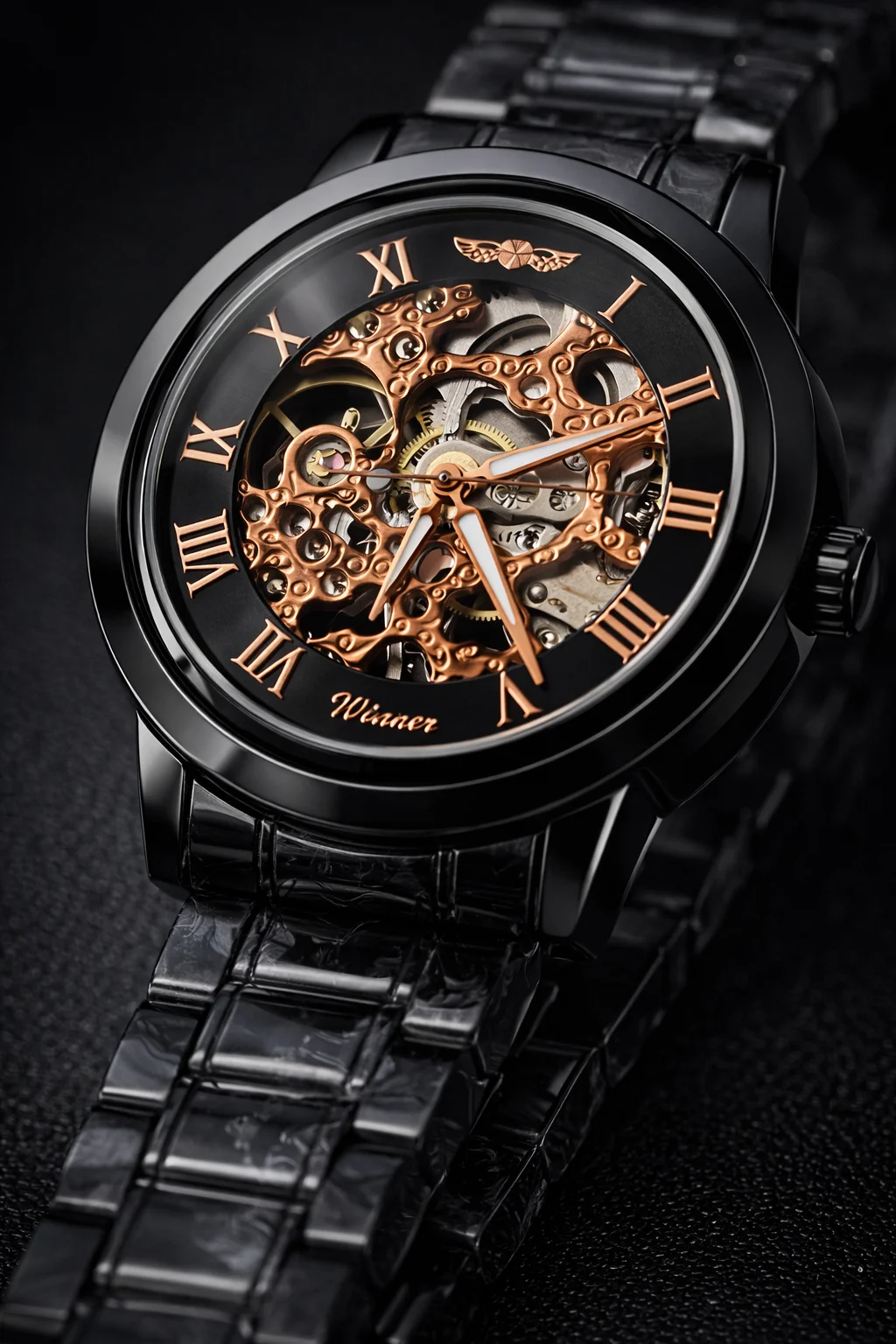 Khrist Auto Kinetics Classic Ease Analog Watch for Men | Precision Series Mechanical Timepiece with Revolving Gears | Elegant & Durable Luxury Wristwatch image 4