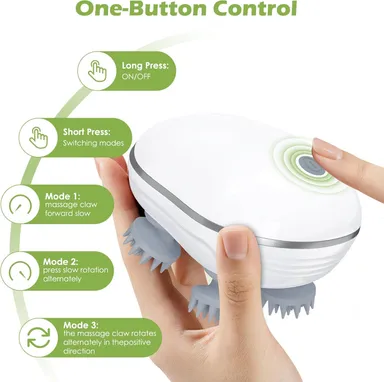 Premium Electric Scalp & Head Massager for Hair Growth, Rechargeable Scalp Massage Device with 4-Head Rotation, Stress Relief & Deep Clean – Best Scalp Stimulator thumbnail 1