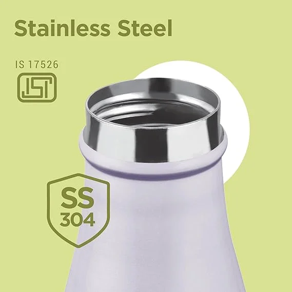 Milton Prudent 1000 ml Thermosteel Bottle, | Water Bottle| 24 Hours Hot and Cold| Double Wall Vacuum Insulated| Water Bottles| Tea Flask/Coffee Flask for Sports| Travel| Purple image 3
