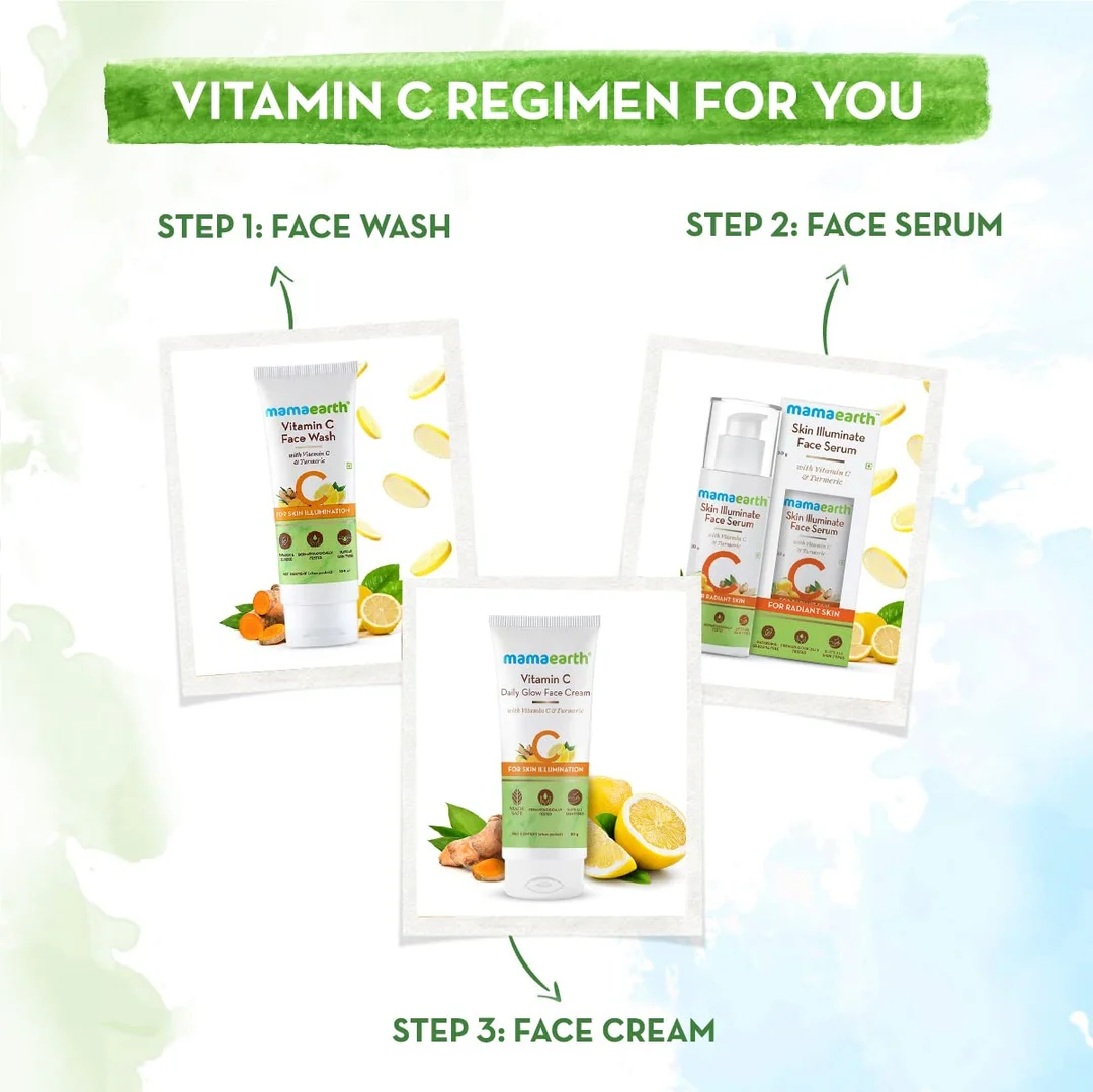 Mamaearth Vitamin C Daily Glow Face Cream With Vitamin C & Turmeric – 80 g | Daily Brightening Moisturiser for Radiant Skin image 5