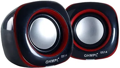 Quantum USB Powered Mini Speaker 602 | PC  |Laptop | Compact Portable Desktop Audio System | 2.0 Channel | Plug-and-Play, Multimedia Speaker with Clear Sound thumbnail 1