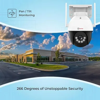 Trueview 3MP HD 4G SIM Pan Tilt Wireless CCTV Security Camera with Colour Night Vision, Two Way Talk, Motion Detection, Cloud Recording | 256GB SD Support for Indoor Outdoor Use thumbnail 1