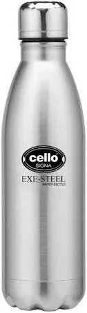 Cello Signa Exe-Steel Stainless Steel Water Bottle 800 ml | Leak-Proof Single Wall Steel Bottle for Office, School & Travel image 1