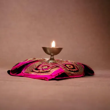 Brass Diya Pital Jyot Diva for Puja – Pure Brass Oil Lamp Deepak Light, Traditional Aarti Diya Decor for Home Temple (Golden Finish) thumbnail 3