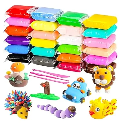 Clay for Kids and Hobbyists | Buy 1 Get 1 Free | Multiple Vibrant Colours | Non-Toxic, Soft, Mouldable Creative Craft Clay for Fun & Learning image 1