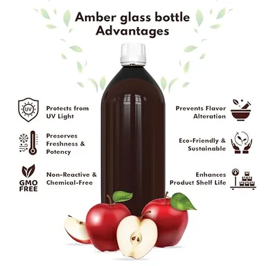 Dr. Patkar's Apple Cider Vinegar with Cinnamon & Fenugreek | Unfiltered & Undiluted | Suitable for Sugar Control with Improved Immunity & Lowers Bad Cholesterol (With Mother) 500ml  thumbnail 2