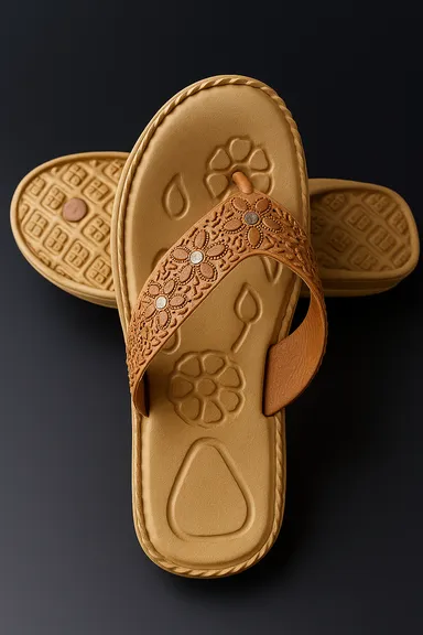 Fashionable Women Flip Flops & Slippers Size 8 Lightweight Stylish Daily Wear Flat Sandals for Home Outdoor Casual Walking College Travel  thumbnail 1