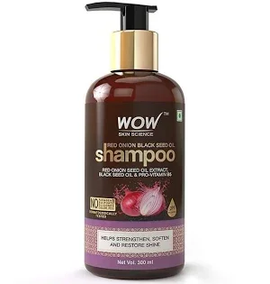 WOW Skin Science Red Onion Black Seed Oil Conditioner 300 ml | Deep Nourish Hair Conditioner For Stronger Softer Shiny Hair India image 1