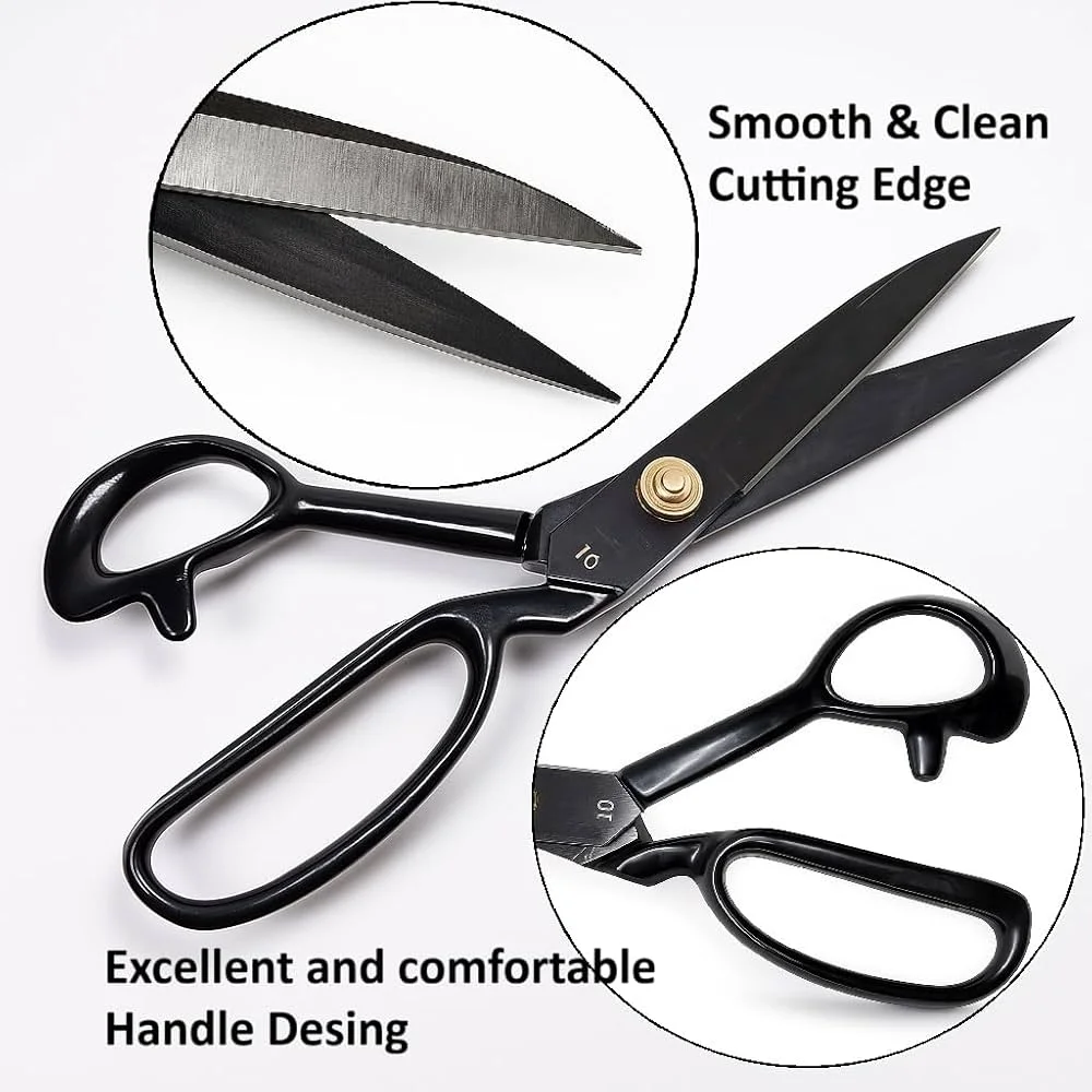 Premium Stainless Steel Multipurpose Scissors 6/7/8 Inch Ergonomic Grip Sharp Rust-Resistant Blades for Office School Home Craft Fabric Cutting India image 2
