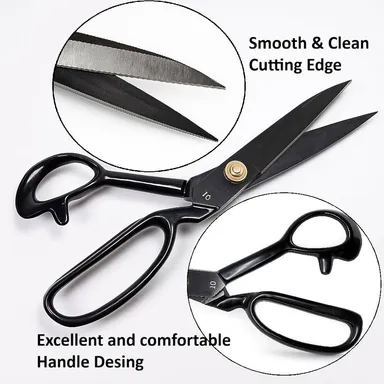 Premium Stainless Steel Multipurpose Scissors 6/7/8 Inch Ergonomic Grip Sharp Rust-Resistant Blades for Office School Home Craft Fabric Cutting India thumbnail 1
