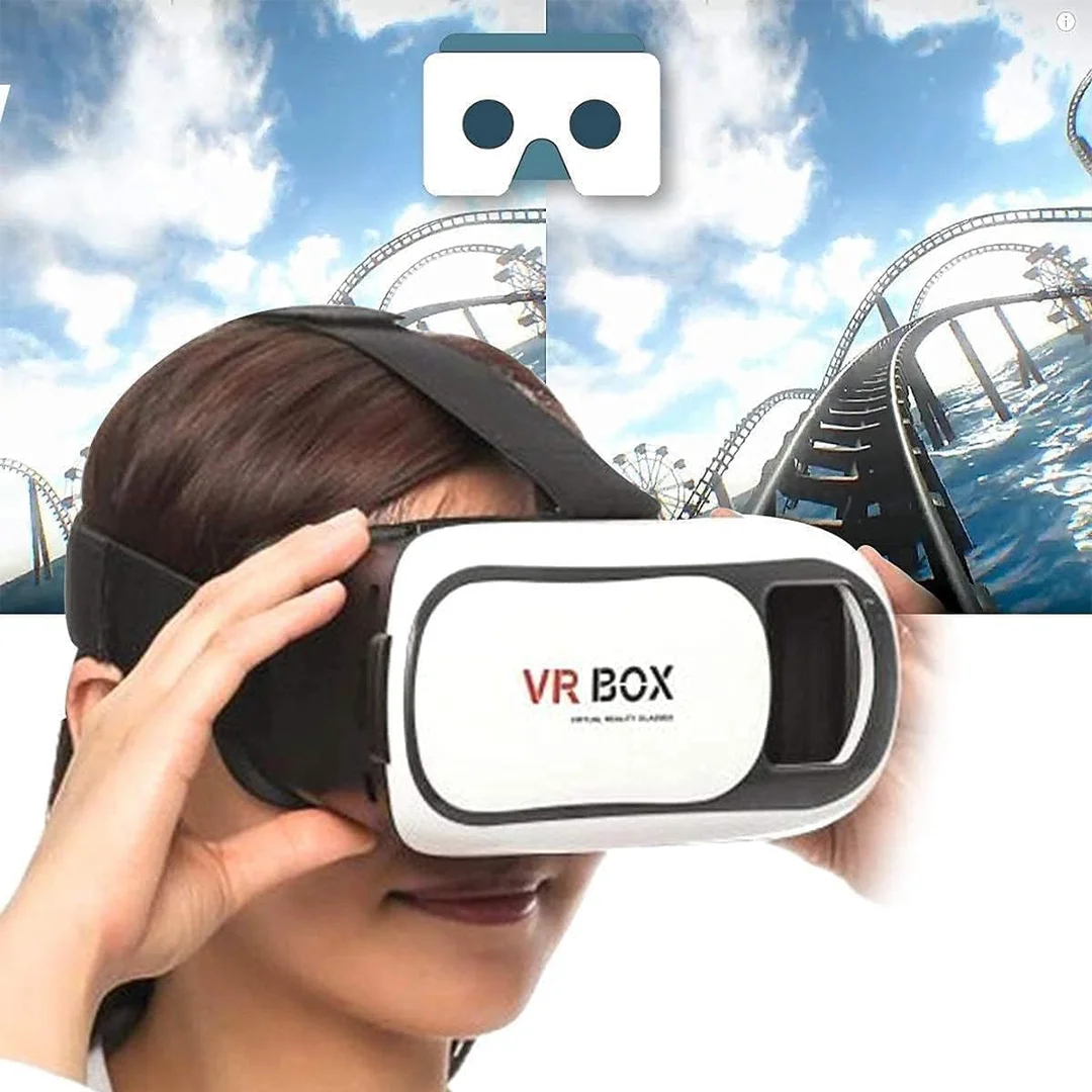 MOTOHUB VR BOX HD Virtual Reality Headset with Bluetooth Controller Universal Smartphone VR Goggles Compatible with iPhone Android | 3D VR Glasses for Movies Games TV Immersive Experience 4–6.5 inch image 2