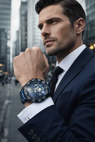 FORSINING Fully Automatic Mechanical Watch for Men with Open-Heart Working Gears Dial, Transparent Case Back, Luxury Skeleton Analog Wrist Watch No Battery Required thumbnail 2