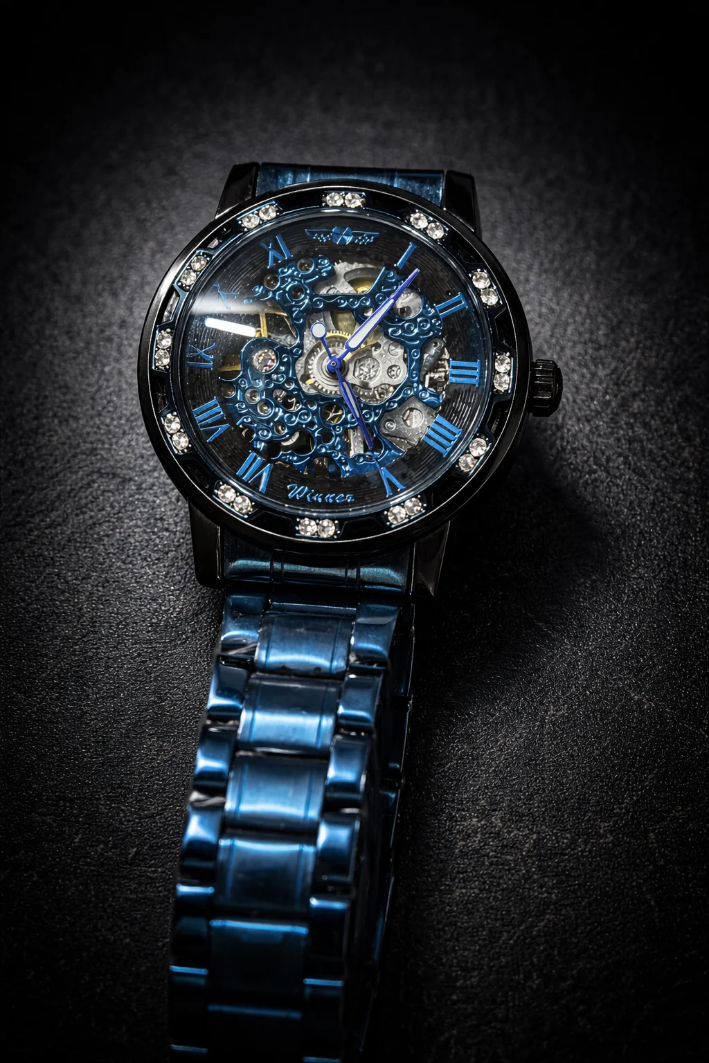 FORSINING Fully Automatic Mechanical Watch for Men with Open-Heart Working Gears Dial, Transparent Case Back, Luxury Skeleton Analog Wrist Watch No Battery Required image 4