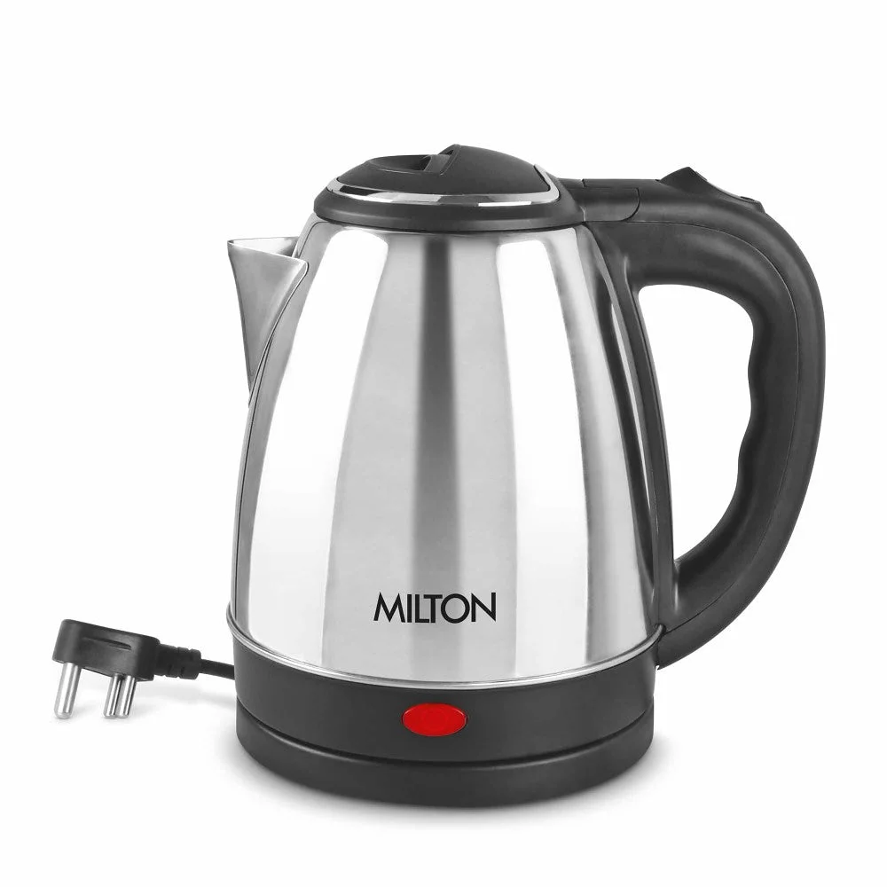 MILTON Insta 2 L Stainless Steel Electric Kettle | Auto Shut‑Off, Power & Water Level Indicator (Silver) image 1
