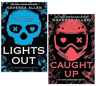 Into Darkness Series by Navessa Allen 2-Book Collection Set Paperback Including Lights Out |Caught Up Dark Romance Psychological Suspense Novels thumbnail 0