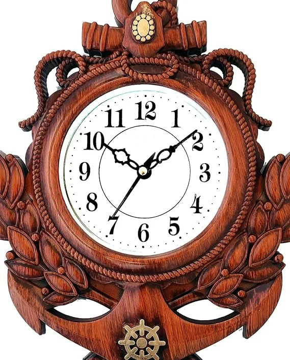 IRU Creation Decorative Wall Clock for Living Room Bedroom Office Elegant Modern Silent Movement Analog Wall Decor for Home Hall Study image 4