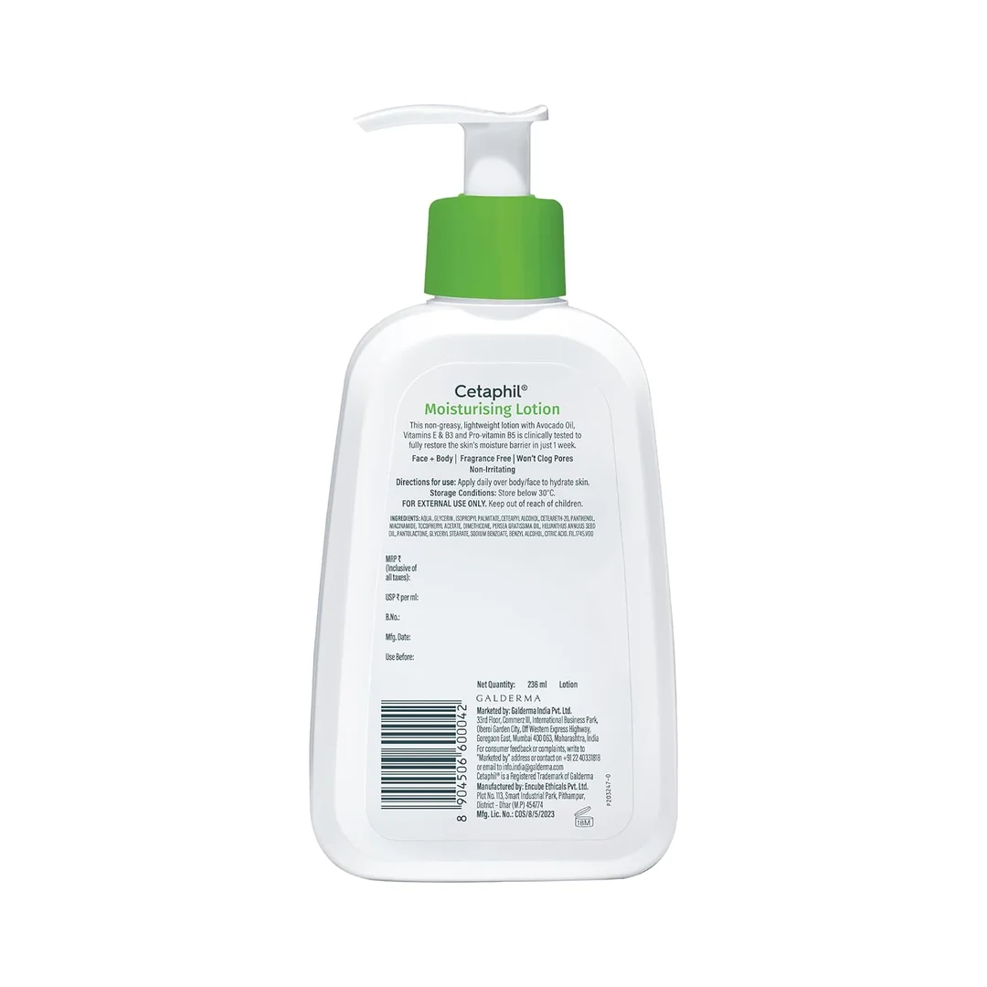 Cetaphil Moisturising Lotion 250 ml for Face & Body Normal to Dry Sensitive Skin Lightweight Long-Lasting Hydration Niacinamide B5 B3 Glycerin image 10