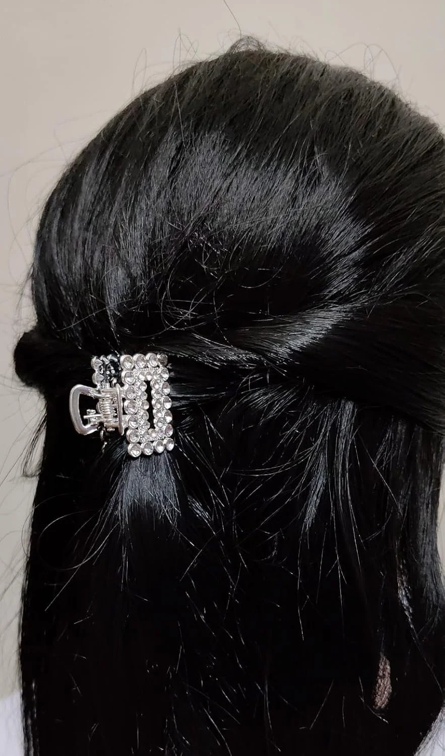 Golden Crystal Mini Hair Claw Clips Set of 5 Elegant Hair Accessories for Women and Girls Stylish Hair Styling Clips image 4