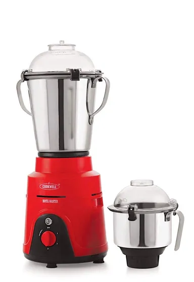 Cookwell Commercial Mixer Grinder 1500W 2 HP Heavy Duty Motor 2 Stainless Steel Jars Red – Commercial Kitchen Mixer for Cafes Restaurants Hotels Canteens Durable Industrial Grade thumbnail 0