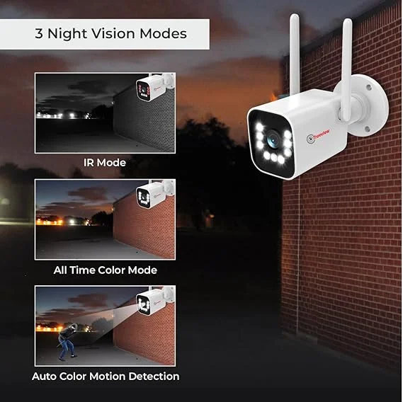 Trueview 3MP 1296P HD 4G SIM Bullet CCTV Security Camera with Colour Night Vision | 9 IR LED, IP66 Waterproof Outdoor Surveillance image 3