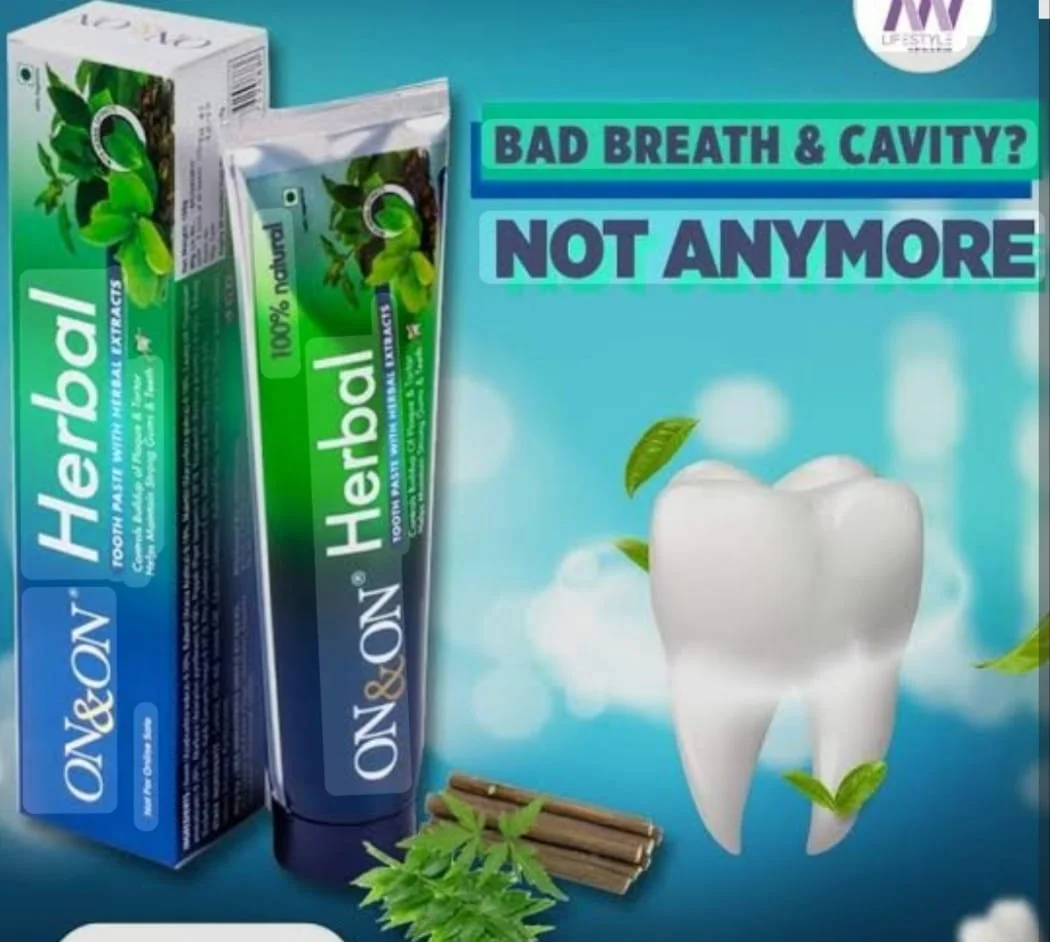 ON&ON Herbal Toothpaste 150g | Natural Oral Care with Herbal Extracts | Fresh Breath & Cavity Protection image 1