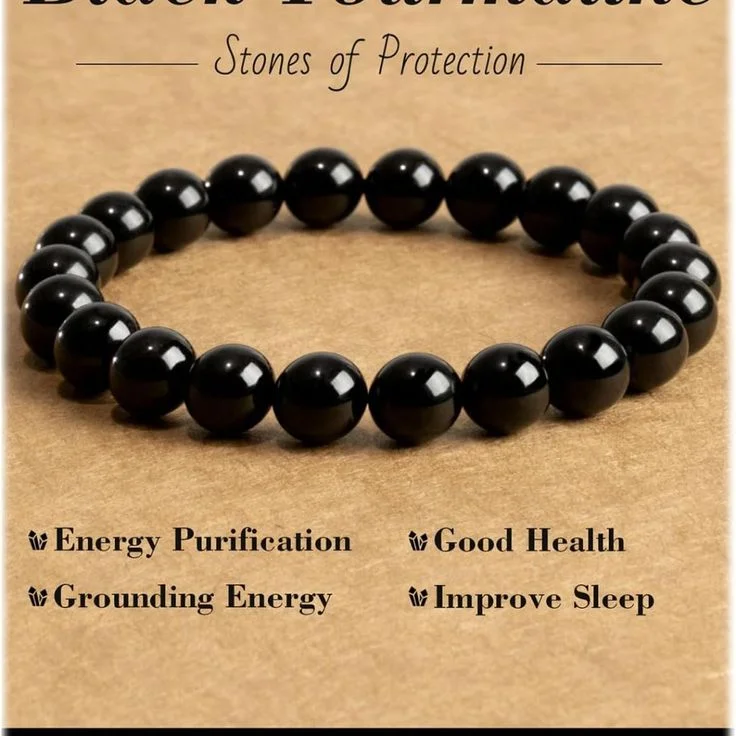 Certified Natural Black Obsidian Bracelet | 100% Genuine | Protection Stone | With Certificate image 1