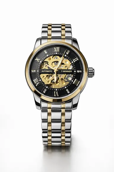 Khrist Analog Watch for Men with Revolving Gears | Precision Mechanical Series | Durable Timepiece with Elegant Design and Premium Craftsmanship thumbnail 3
