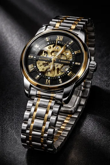 Khrist Analog Watch for Men with Revolving Gears | Precision Mechanical Series | Durable Timepiece with Elegant Design and Premium Craftsmanship thumbnail 8