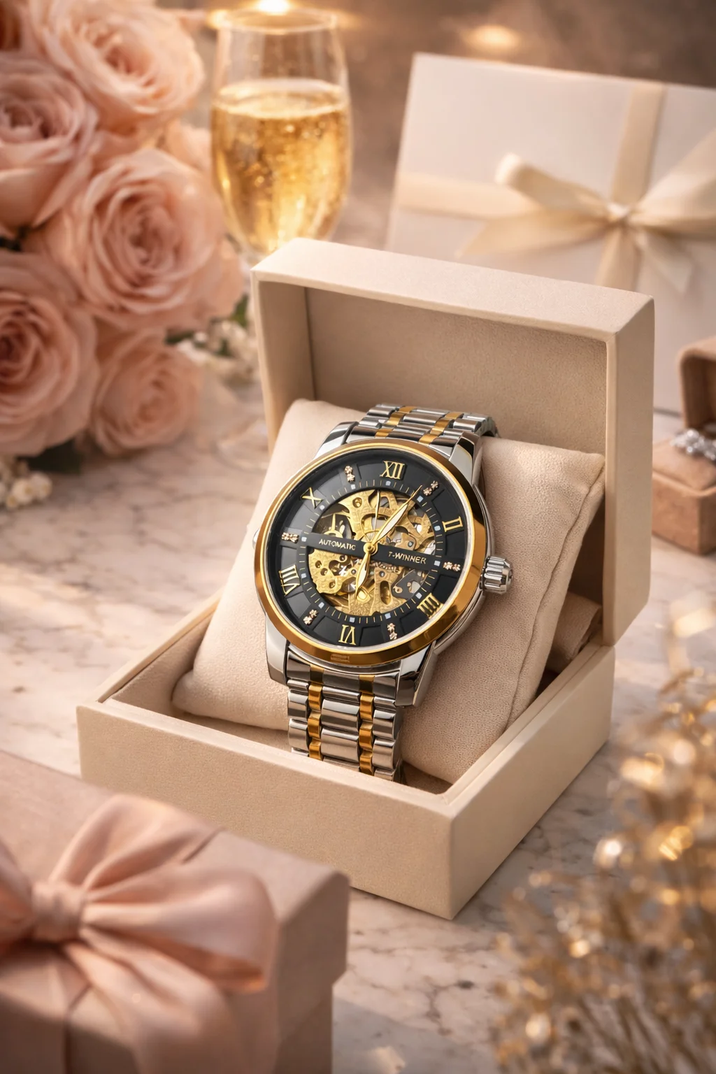Khrist Analog Watch for Men with Revolving Gears | Precision Mechanical Series | Durable Timepiece with Elegant Design and Premium Craftsmanship image 13