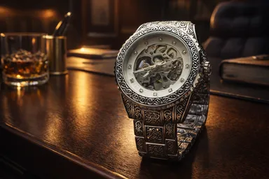 KHRIST Premium Fully Automatic Mechanical Analog Watch for Men | Exposed Working Gears Dial & Transparent Case Back | Precision Engineering, Luxury Craftsmanship & Timeless Elegance thumbnail 3