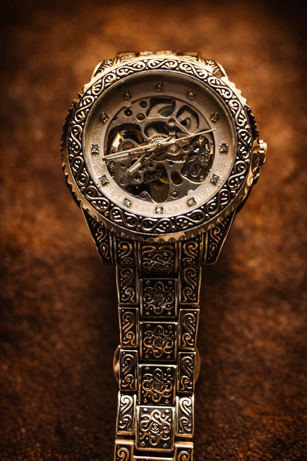 KHRIST Premium Fully Automatic Mechanical Analog Watch for Men | Exposed Working Gears Dial & Transparent Case Back | Precision Engineering, Luxury Craftsmanship & Timeless Elegance image 7