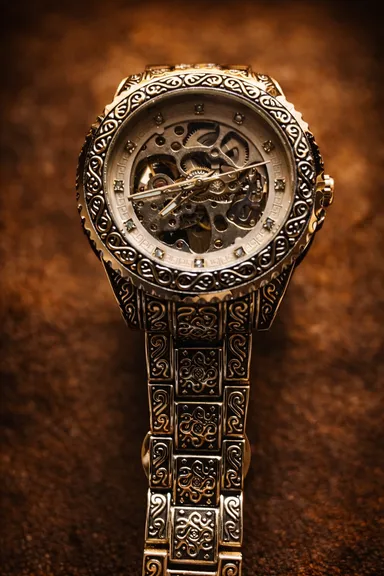 KHRIST Premium Fully Automatic Mechanical Analog Watch for Men | Exposed Working Gears Dial & Transparent Case Back | Precision Engineering, Luxury Craftsmanship & Timeless Elegance thumbnail 6