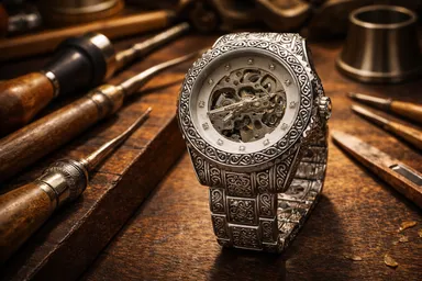 KHRIST Premium Fully Automatic Mechanical Analog Watch for Men | Exposed Working Gears Dial & Transparent Case Back | Precision Engineering, Luxury Craftsmanship & Timeless Elegance thumbnail 11