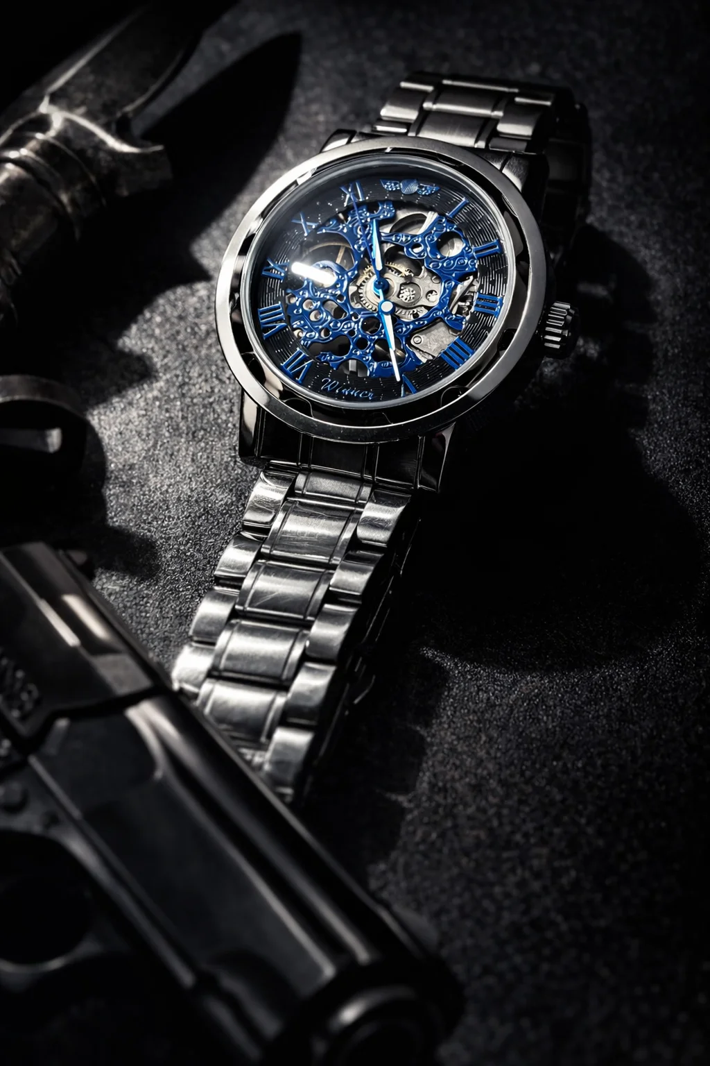 Khrist Men's Auto Kinetics Classic Mechanical Watch | Revolving Gears Analog Dial|Precision Series| Stylish and Durable Wristwatch image 1