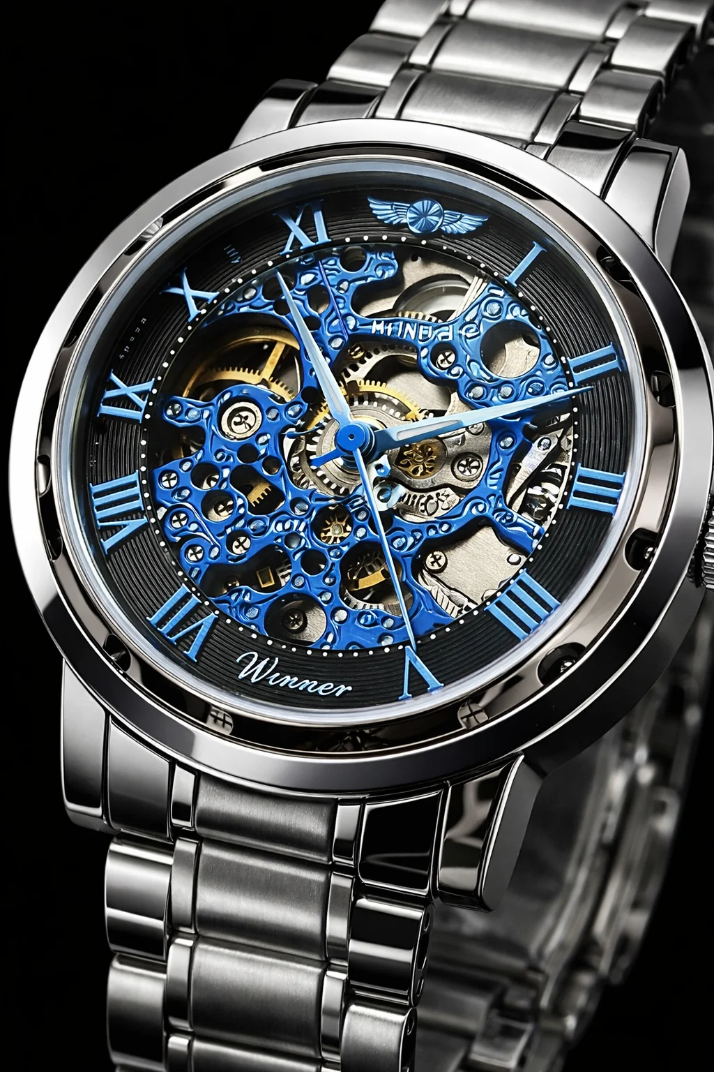 Khrist Men's Auto Kinetics Classic Mechanical Watch | Revolving Gears Analog Dial|Precision Series| Stylish and Durable Wristwatch image 4
