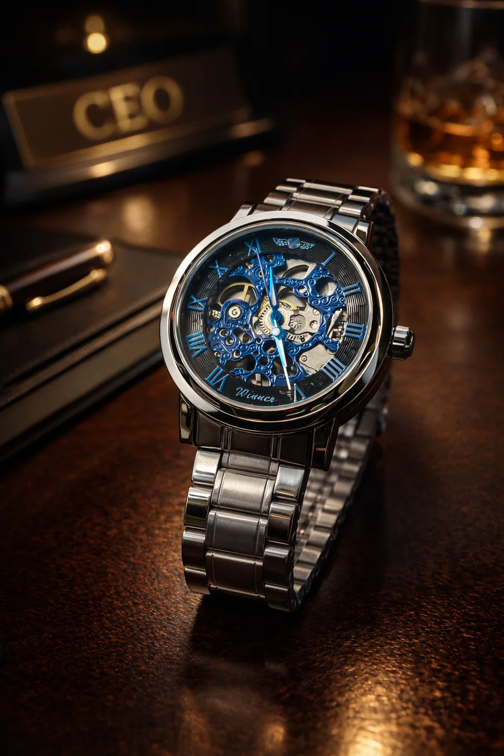 Khrist Men's Auto Kinetics Classic Mechanical Watch | Revolving Gears Analog Dial|Precision Series| Stylish and Durable Wristwatch image 6