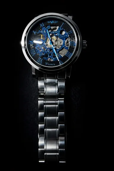 Khrist Men's Auto Kinetics Classic Mechanical Watch | Revolving Gears Analog Dial|Precision Series| Stylish and Durable Wristwatch thumbnail 6