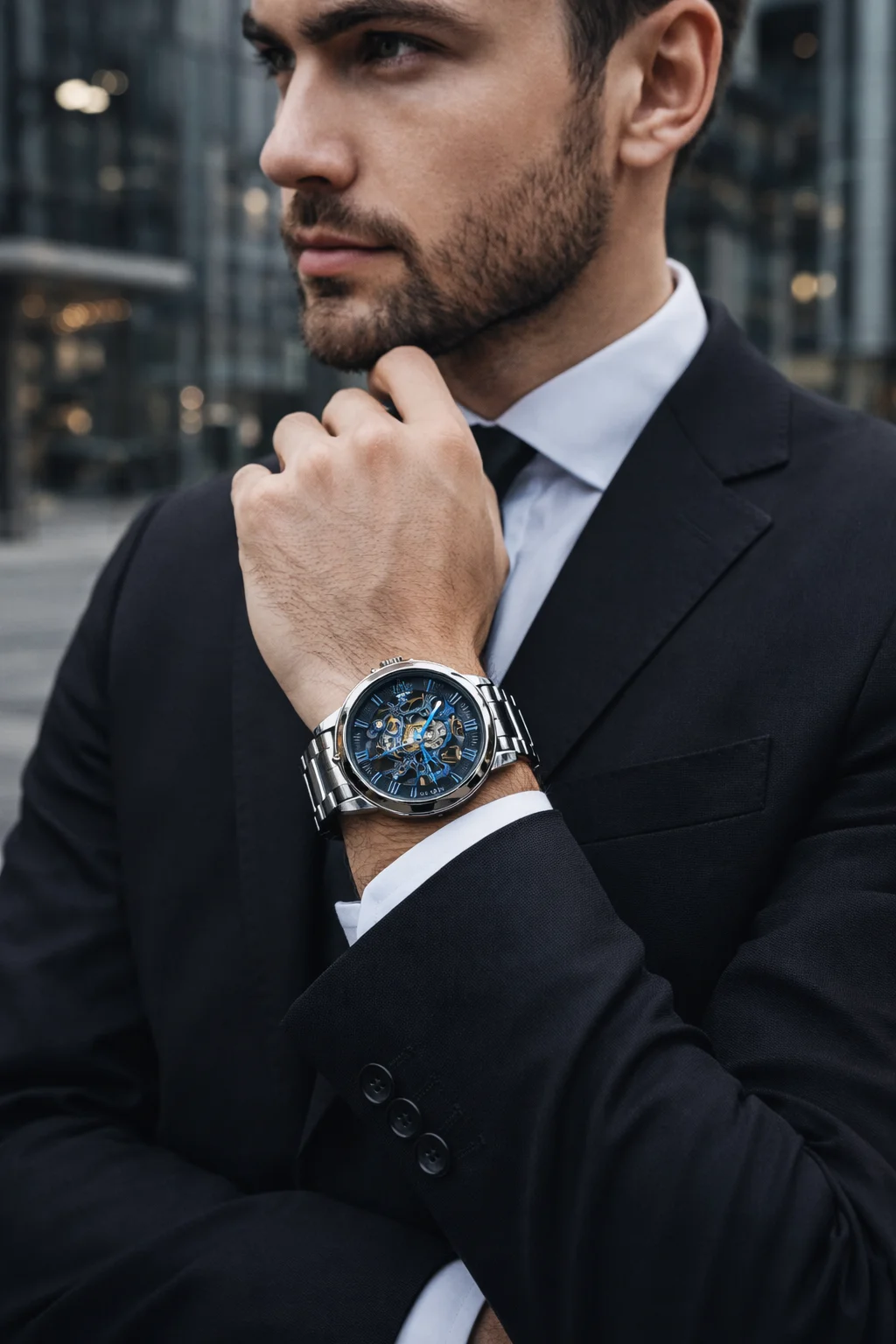 Khrist Men's Auto Kinetics Classic Mechanical Watch | Revolving Gears Analog Dial|Precision Series| Stylish and Durable Wristwatch image 9