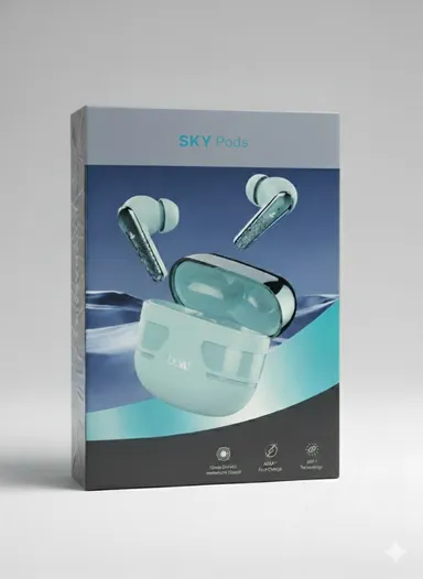 boAt Nirvana Sky Pods Active Noise Cancelling Wireless Earbuds with Immersive Sound, Low Latency Bluetooth, Touch Controls for Calls Music and Gaming thumbnail 4